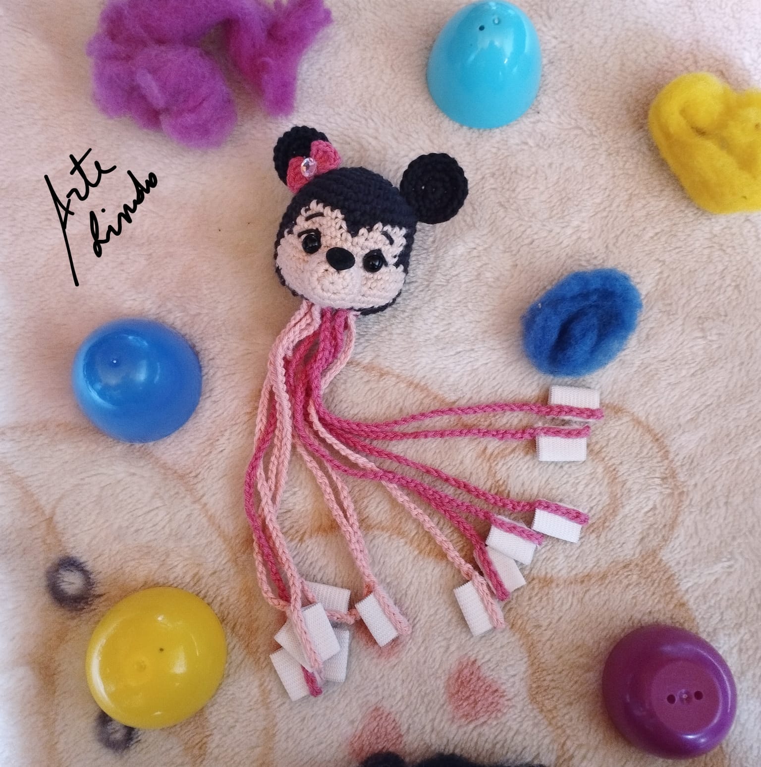 Patrón Pulpito para Lápices (Minie y Mickey) - Imagen 4